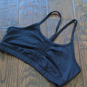 GAIAM I Black Big Girl Yoga Sports Bra with Racerback,  XL (16)